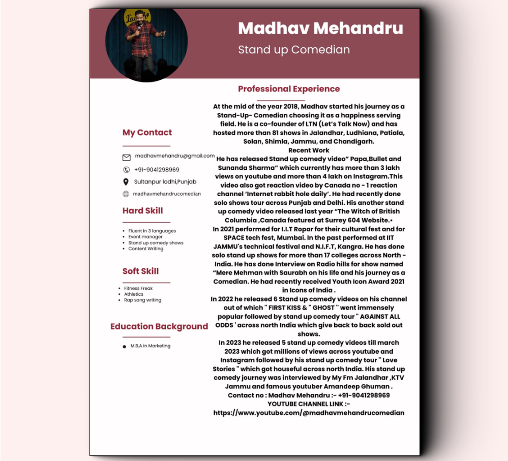 Madhav Mehandru Portrait